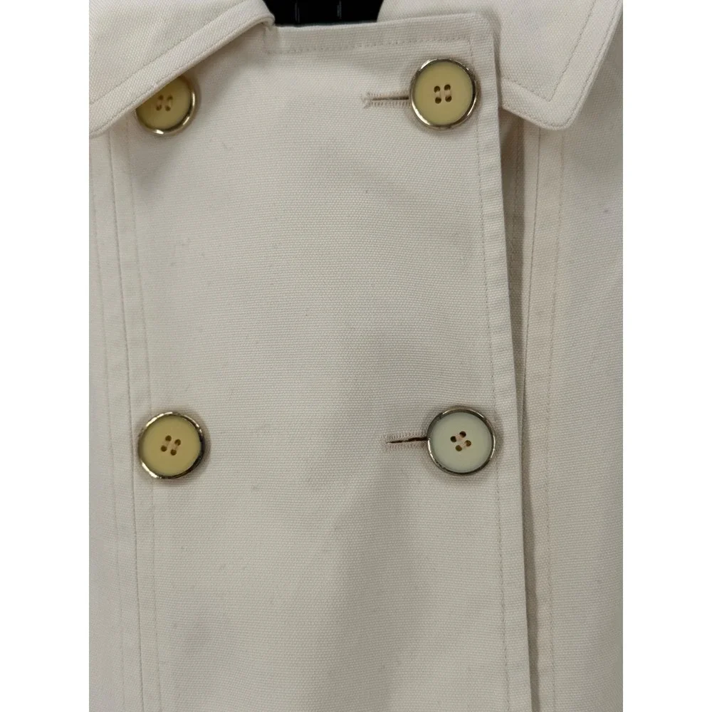 VTG London Fog Misty Harbor Wish Cream Yachtsman‎ Cloth Nautical Trench Coat 10
